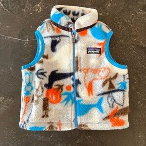 Patagonia infant baby fleece vest size 3-6 months
